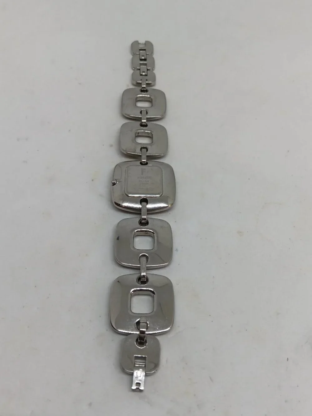 Fossil ES-1728 Women's 31mm Square S/Steel Acetate Inlay MOP Dial Quartz Watch